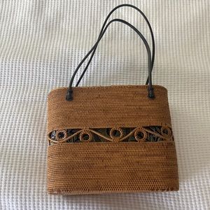Nantucket Weave Basket Handbag